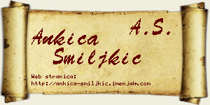 Ankica Smiljkić vizit kartica